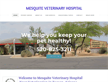 Tablet Screenshot of mesquitevethospital.com